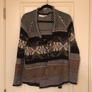 Cozy, open drape cardigan sweater